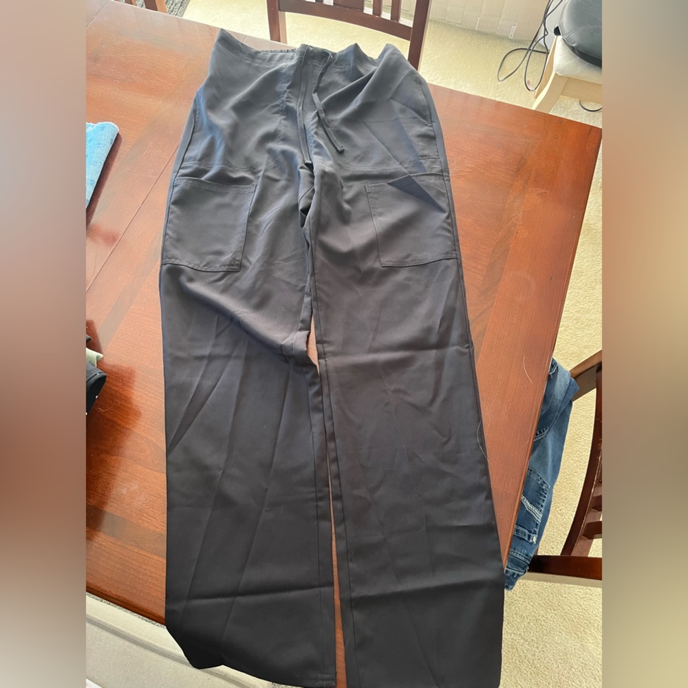 Black Scrub Pants. Size Small